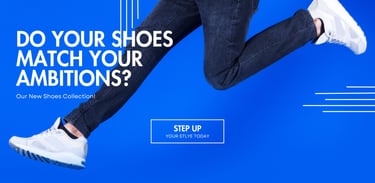 Shoes banner idea - ambitions