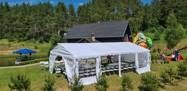 Paviljoninė palapinė 40 kv.m