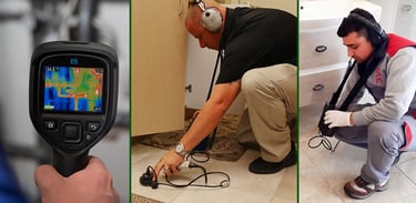 شركة البيت تقوم بكشف تسربات المياه