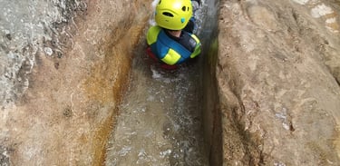 Canyon famille enfants au lac de Serre-Ponçon, Embrun, Savines, Chorges
