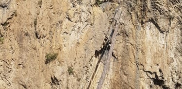 via ferrata gorges de la Durance, parcours sportif, Embrun, Serre-Ponçon