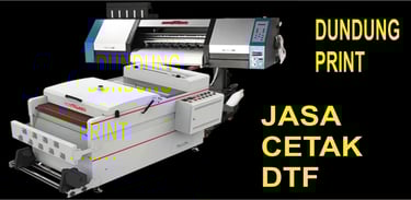 Jasa Pelayana Cetak DTF di Dundung Print makassar