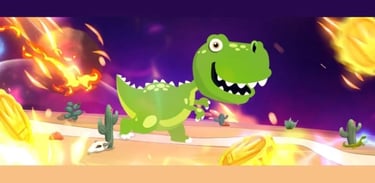 Juego de apuestas dinosaurio