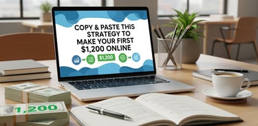 Copy & Paste This Strategy to Make Your First $1,200 Online.