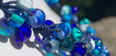 collier en perles de verre de Murano