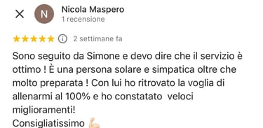 Feedback Personal trainer