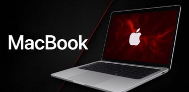 MacBook Pro Apple argenté avec écran Retina rouge – ordinateur portable haut de gamme au Maroc pour 