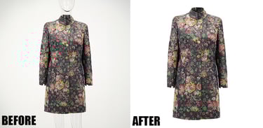 a woman's dress with a floral print