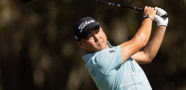 Richard T. Lee of Canada leads LIV Golf Promotions 2026 heading into Sunday (Photo: LIV Golf)