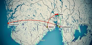 Smugling av migranter i Oslo, Norge, Frederikstad, Skien, Italy, Crotone
