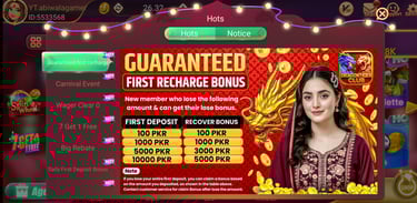 DragonTiger Club casino game in Pakistan with high deposit bonus and events