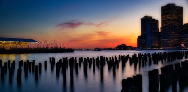 Sunset Cityscape Wall Art