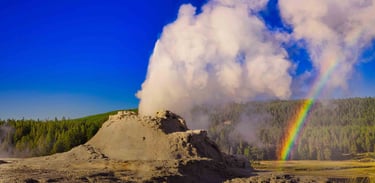 Old Faithful Geyser Print