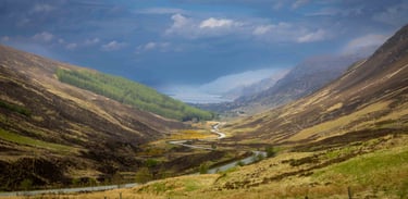 Scenic Scottish Highland Valley