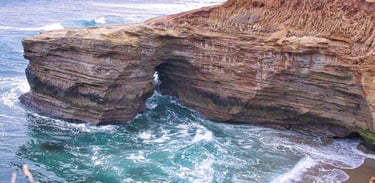 Natural Ocean Rock Arch Photo
