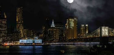New York City Skyline by Night