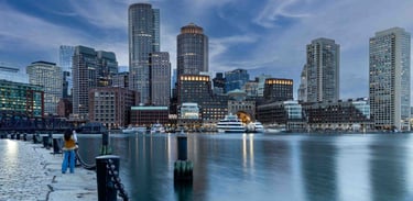 Fan Pier Park, Waterfront Skyline Photo