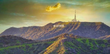 Hollywood Sign Scenic Print