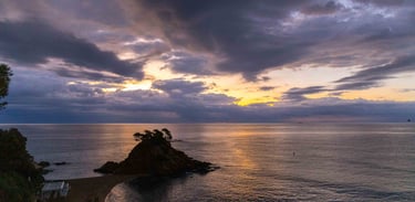 Scenic Coastal Sunset Costa Brava