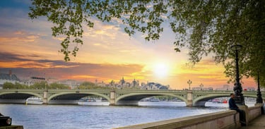 London Scenic Riverfront Photograph