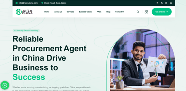 Professional procurement agent in China presenting business growth strategy for sourcing and manufacturing services