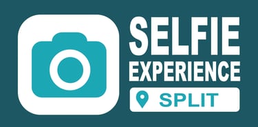 Selfie Experience Split logo – top indoor photo attraction near Diocletian’s Palace in Split Old Town