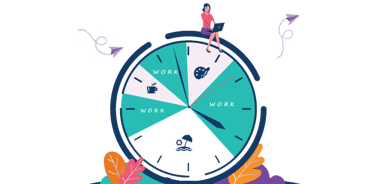 German Language Class Chennai Time Management Cartoon