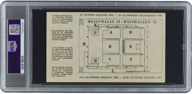 1952 Olympics Basketball Ticket July 31st, 1952 Semi-Final USA Clyde Lovelette (back)