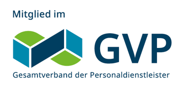ein Logo vom GVP, Gesamtverband für Personaldienstleister