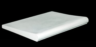 Копінг “Капля 400” Довжина 500 мм. Ширина 250 мм. Колір білий (white C00)