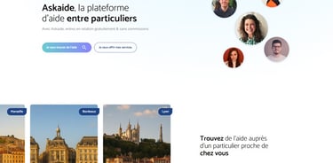 Copie d'écran du site askaide.com/fr réalisé par Diginoman