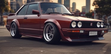 Detailed close-up of diecast model cars showcasing their shiny surfaces.