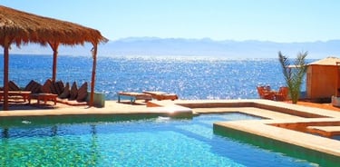 Египет плажува Ras shitan Nuweiba на бедуинската звезда