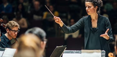 Miss Alexandra conducting Mahler at the University of Toronto