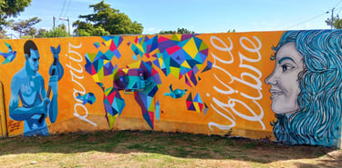 effemur, l'art comptant pour rien, vero roux, fresque, performance, graffiti, 974, réunion