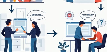 bilgisayar ekranı karşısında insanlar