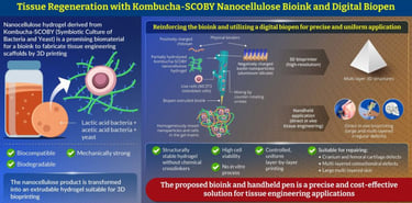 Tissue regenration, scoby, Nanocellulose, biopen