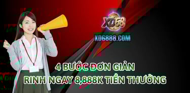 Các bước nhận bonus nạp đầu xd68 lên đến 8,888K