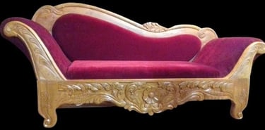 Classic Teak Wood Sofa with Elegant Handcrafted Frame