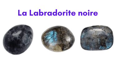 Les pierres naturelles Labradorite noire Les Couleurs de Lo