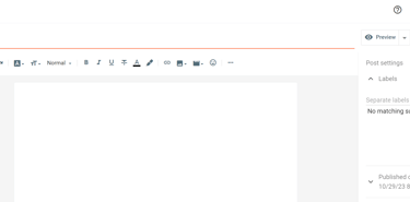 blogger post