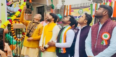 navab singh nagar with vidya ke bharose @ republic day