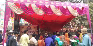 food distribution on republic day