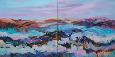 Floating - Painting by Paulette Melanson
