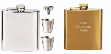 Engraved Hip Flasks