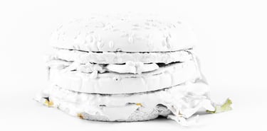 a white hamburger burger king size