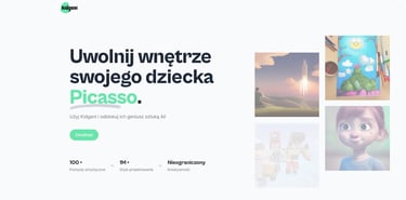 a website page with a picture of a cartoon character