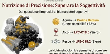 Nutrizione di precisione con la Metabolomica