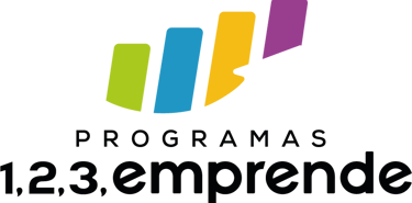 Logo de 123 emprende, programa de promoción del emprendimiento en la ciudad de Jaén. España