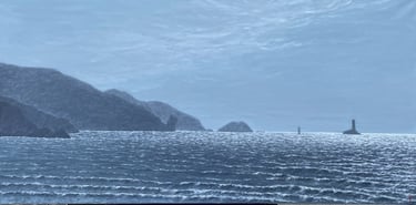 Tableau à l'huile - Baie des Trépassés